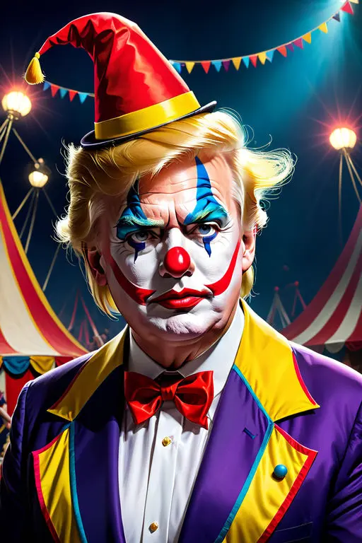 Purple Clown Trump