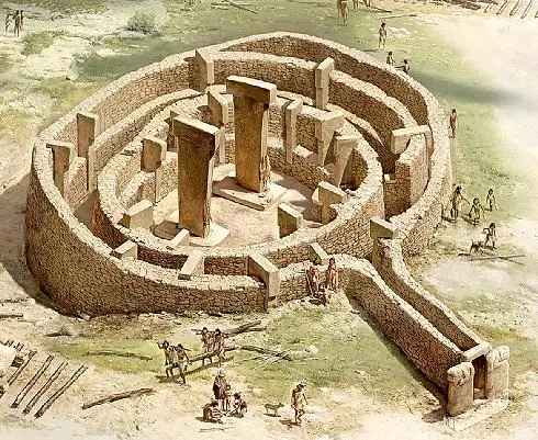 Göbekli Tepe; Model of buildings