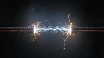 A close-up of a cable Description automatically generated