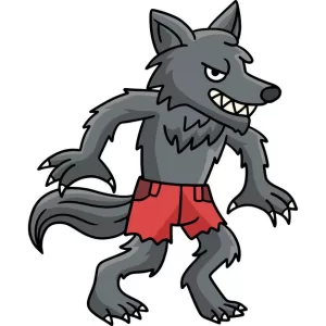 Grew Cartoon Wolf man