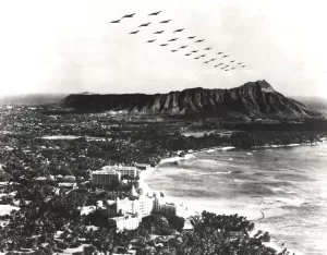 Japanese over Oahu